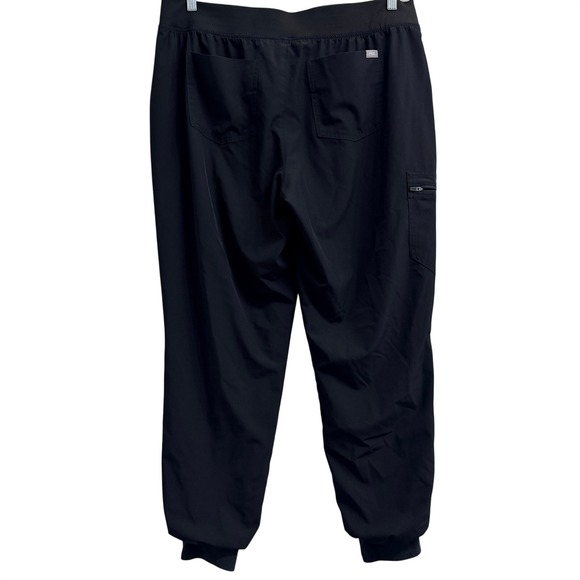 FIGS Black FREEx Lined Zamora High Waisted XL Tall Jogger Scrub Pants Bottoms - Picture 2 of 13